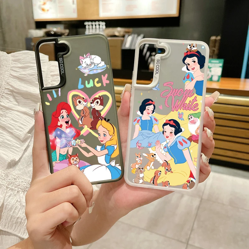Чехол для телефона с принцессой Disney Samsung Note20 S20 S21 S22 S23 S24 FE Plus ультратонкий яркий