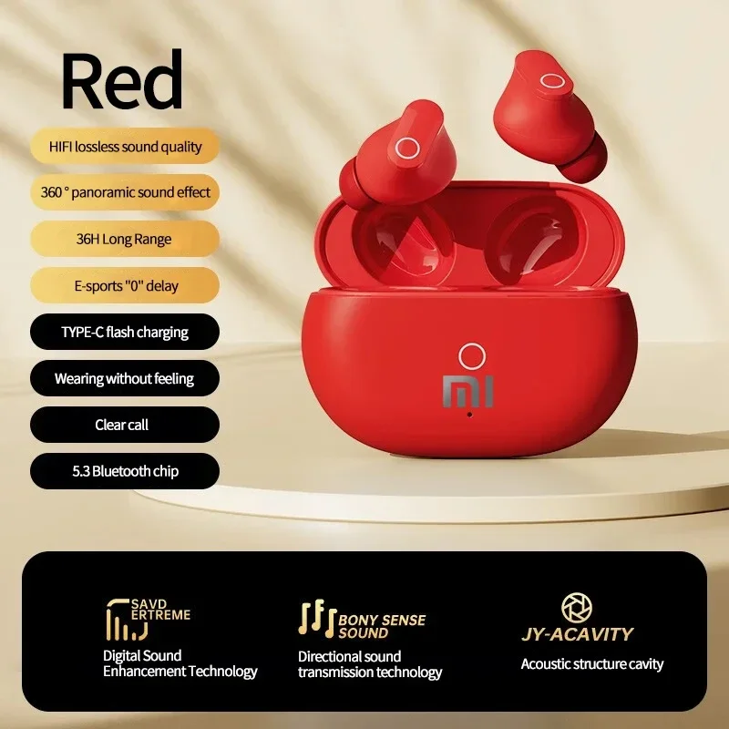 

Xiaomi Original Wireless Earbuds Bluetooth Earphones Noise Reduction Headphones HiFI Stereo Sound Built-in Mic Headset