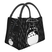 neighbor totoro portable lunch boxes for women waterproof totoro painting cooler thermal food insulated lunch bag