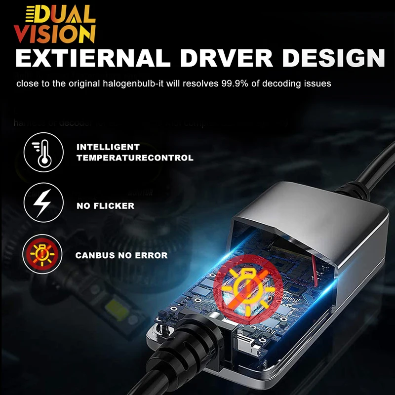 Автомобильная противотуманная лампа Canbus H4 H7 300 лм 6000 Вт 8000K 9005 K H1 9006 HB3 HB4 H8 H9 H11