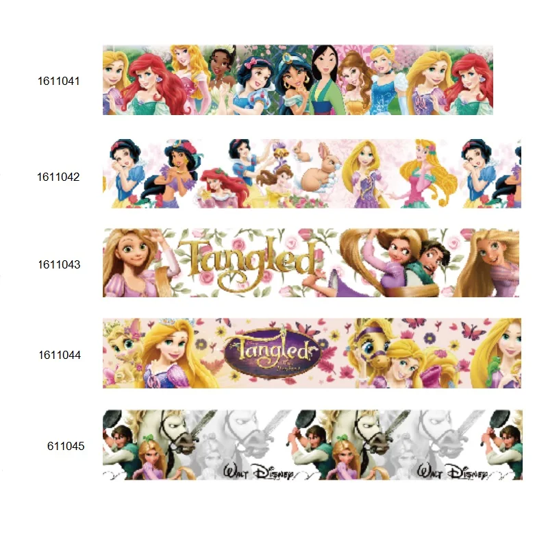 

Disney Tangled Princess Printed Grosgrain Ribbon for Hairbows DIY 10yards Craft Supplies Handmade Materials