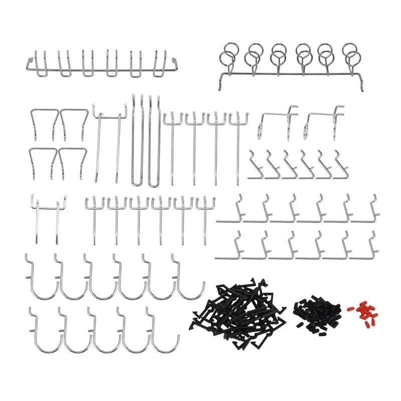 

Pegboard Hooks Assortment Home Storage Hooks System Peg Board Tool Hanger Set Garage Kitchen Workshop Organizer Utility Hooks