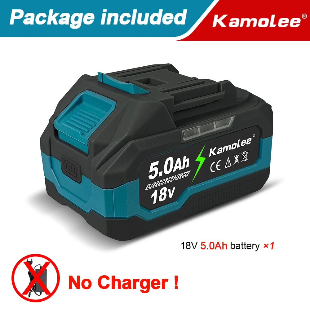

Kamolee Аккумулятор 18V-21V 6000mAh для инструмента