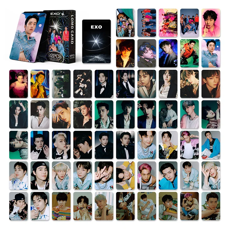 92 шт./компл. новый альбом Boy Idol EXIST HD печать фотокарточки Baekhyun SUHO KAI Chen SeHun ChanYeol XIUMIN