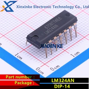 LM324AN DIP-14 Operational Amplifiers Op Amps Quad General Rail-to-Rail Amplifier ICs Brand New Original