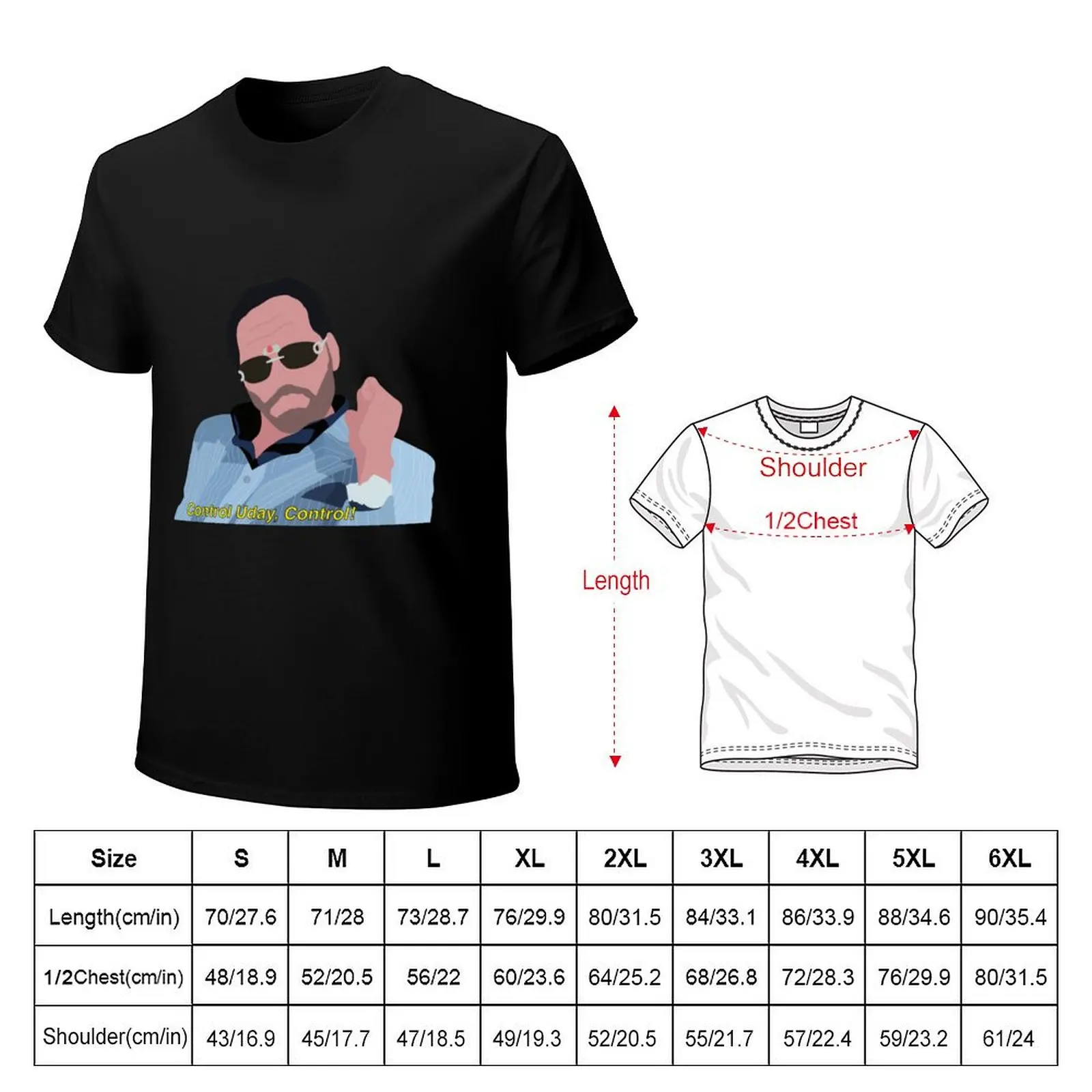 Контролируйте случай! Футболка с наклейками и графическим рисунком синяя