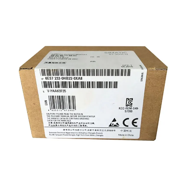 

New Original 6ES7232-0HB22-0XA8 S7-200CN Analog Output Module PLC Module 6ES7 232-0HB22-0XA8 6ES72320HB220XA8