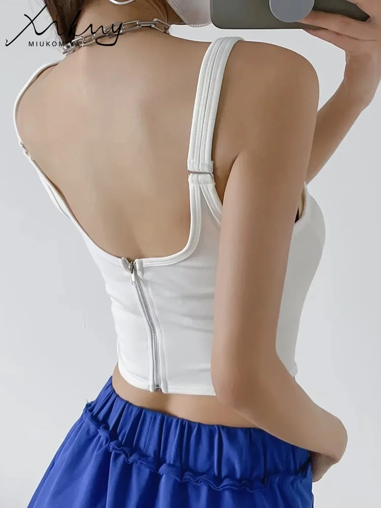 

Топ женский укороченный с U-образным вырезом и открытой спиной, на молнии, кроп топ женский, топ женский, майка женская, топы женские, топ женс...