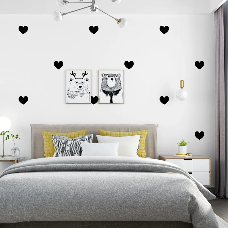 

Nordic Style Wallpaper Ins Modern Minimalist Geometric Heart-Shaped Living Room Bedroom TV Backdrop Wall Net Red Wallpaper