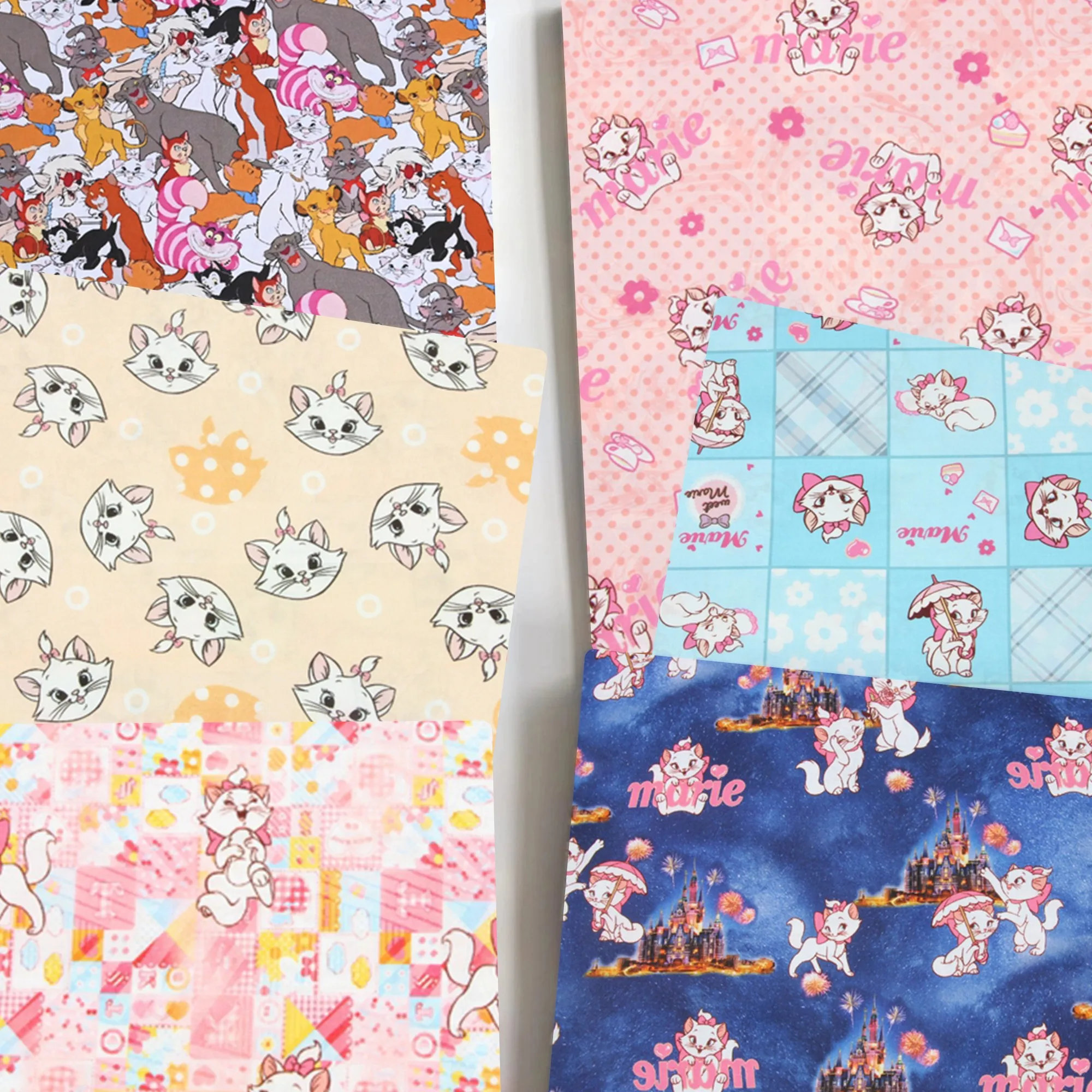 Disney 45x110 см хлопковая ткань Мари с принтом ткань для шитья аксессуары ручной работы для лоскутного шитья
