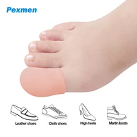 pexmen 2pcspair gel big toe separeator protector toes cap cover sleeves pain relief straighter foot care tool
