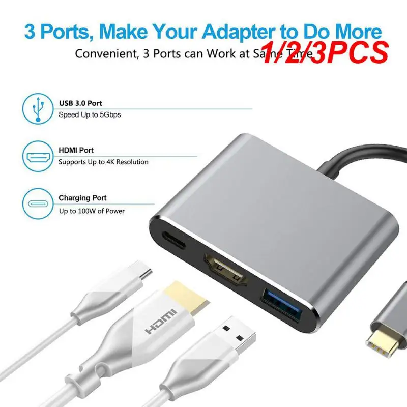 

1/2/3 шт., док-станция 3 в 1 с USB 3,0