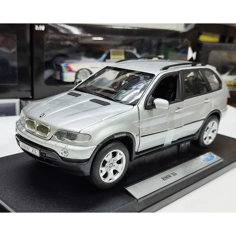 

Модель автомобиля из сплава под давлением WELLY 1/18 в масштабе X5, коллекция сувенирных украшений, игрушечный подарок для автомобиля