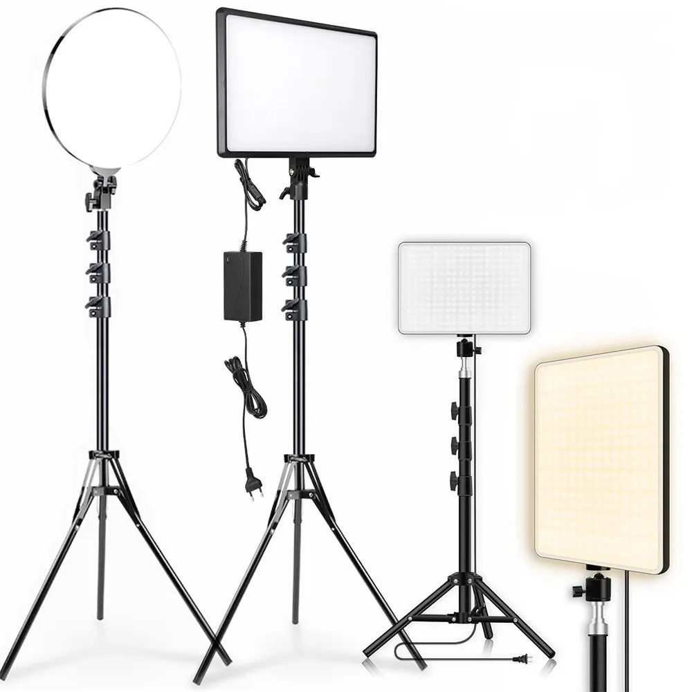 

Led Fill Lamp Video Light Panel 3200K-6000K Photography Lighting Remote Control for Live Streaming Photo Studio Lamp EU Plug