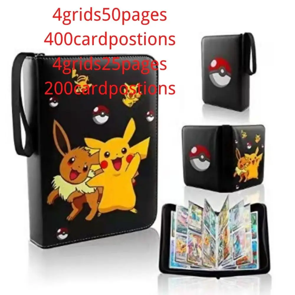 

Can Hold 200-400Pcs Cards Holder Album Pokemon Box Gx Francaise Card Holder For Pokemon Card Holder Game Cards Book