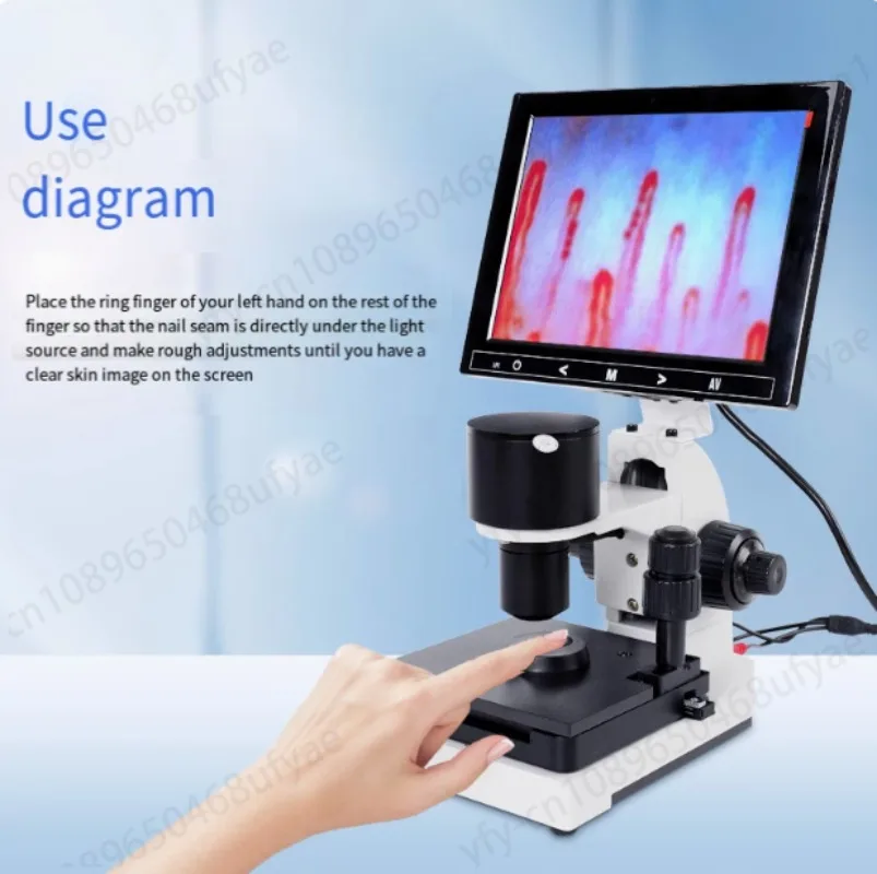 Цифровой микроскоп с зумом капиллярный детектор гвоздями анализатор крови