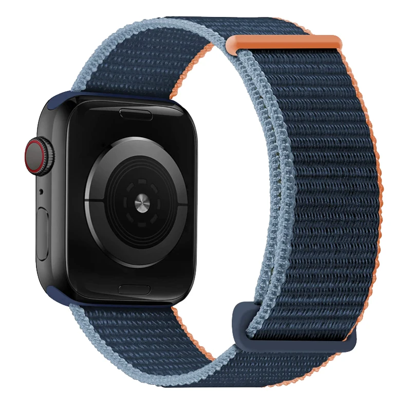 

Ремешок спортивный нейлоновый для Apple Watch Ultra series 8/SE/7/6/5/4/3/2, браслет для смарт-часов iWatch 49 мм 45 мм 44 мм 42 41 40 38 мм