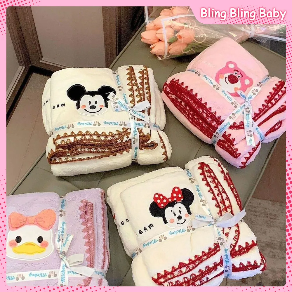 

2 шт., детское мягкое полотенце «Микки и Минни-Пух»