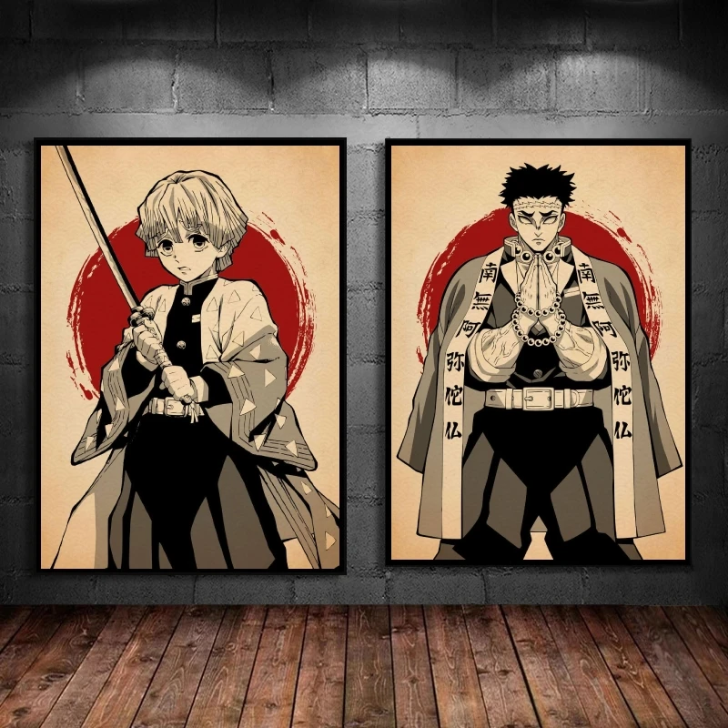 

Canvas Posters Demon Slayer Kid Action Figure Modular Prints Hanging High Quality Art Classic Wall Decoration Cuadros Best Gift