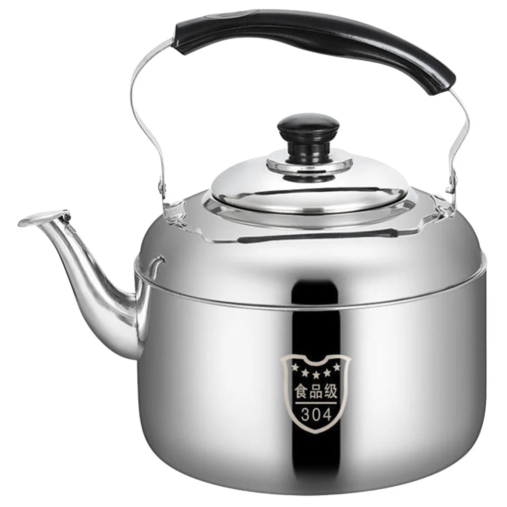 

304 Stainless Steel Kettle Whistling Teakettle Water Boiler Teapot Kitchen Supply Jug Beep Stovetop