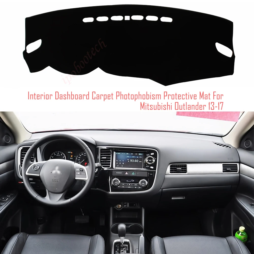 

Interior Dashboard Carpet Photophobism Protective Pad Mat For Mitsubishi Outlander 2013-2017