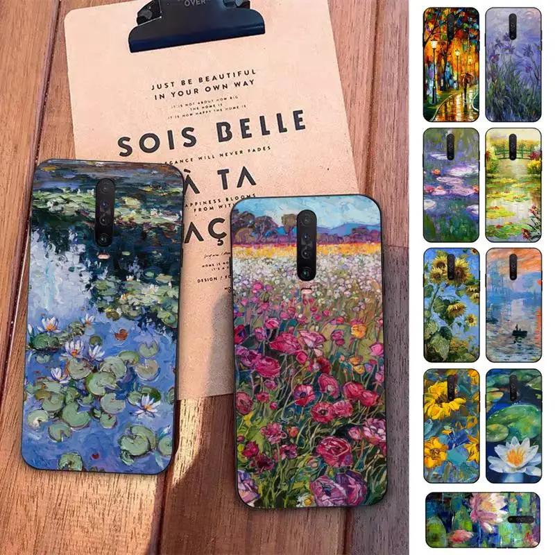 

Monet Oil Painting Phone Case for Redmi 5 6 7 8 9 A 5plus K20 4X S2 GO 6 K30 pro