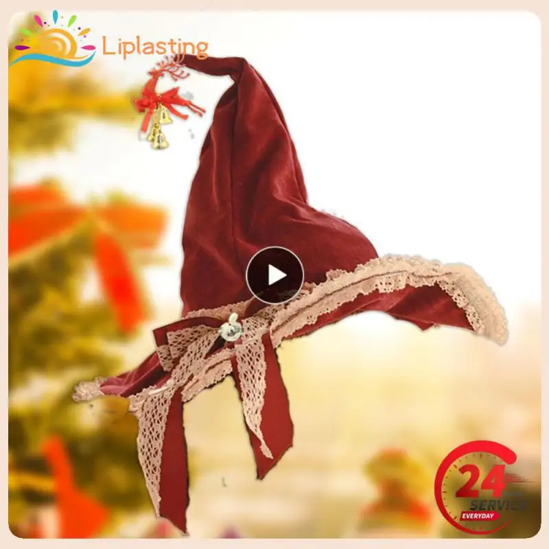 

Creative Christmas Hat Witches Deer Caps Cartoon Party Holiday Decor Cosplay Prom Stage Performance Props Kids Adult Xmas Gifts