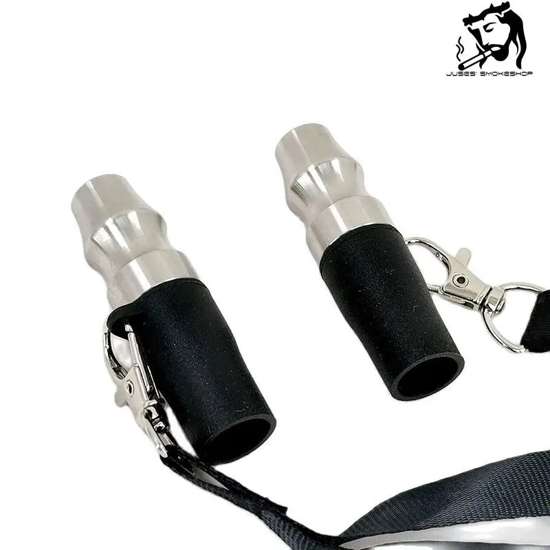 

JUSES' SMOKESHOP Selected aluminum alloy silicone hookah nozzle lanyard hookah accessories