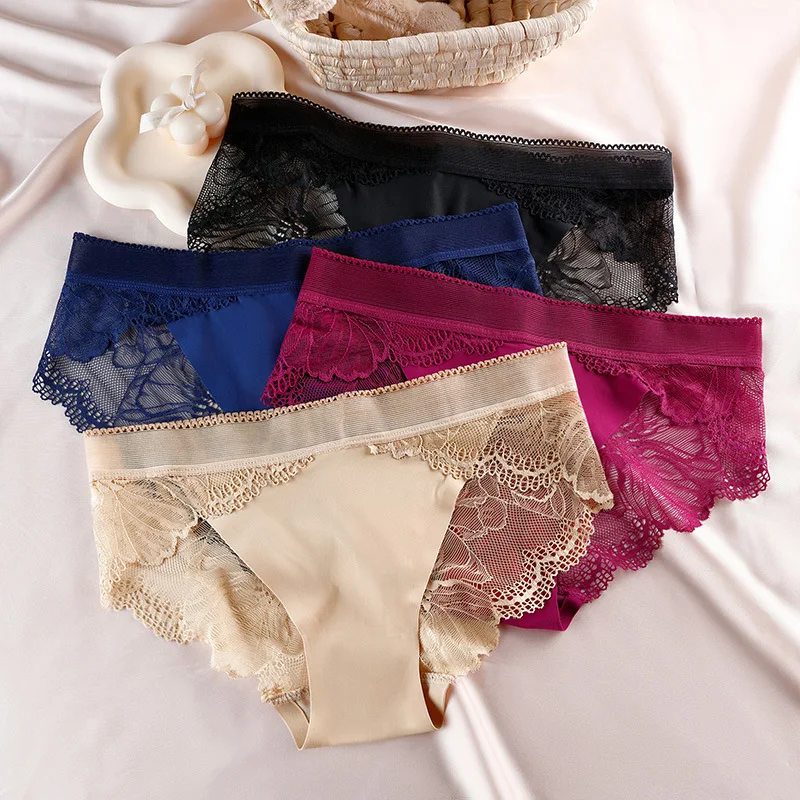 

Женские шелковые трусики No marks, женские кружевные трусики, Женские Дышащие хлопковые трусики с подтягивающим шаговым швом