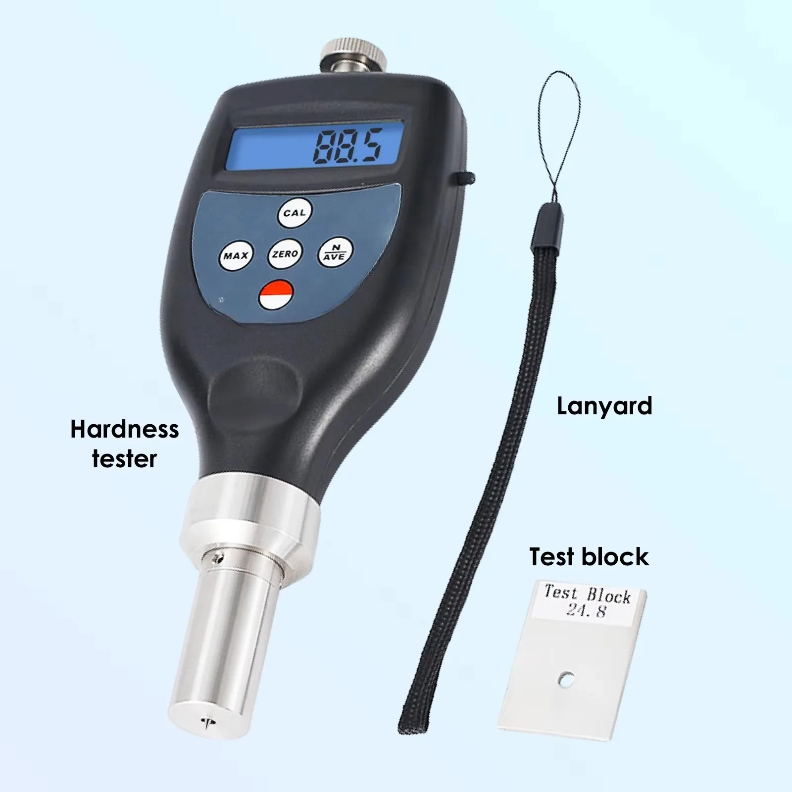 Цифровой твердомер HT-6510B по Шору B (0-100 HB) с ЖК-дисплеем для резины и роликов пишущих машинок, высокоточное измерение (art.: 3920d82eeee98) - 3920d82eeee98