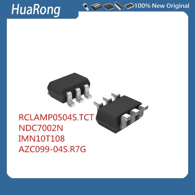 

10Pcs/Lot RCLAMP0504S.TCT S54 NDC7002N IMN10T108 AZC099-04S.R7G SOT23-6