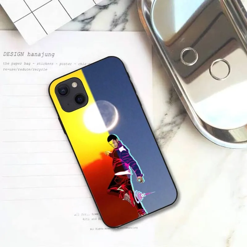 Чехол для телефона Rapper Kid Cudi Man On The Moon мягкий черный чехол IPhone 13 12 11 XS X 8 7 6 Plus Mini Pro Max
