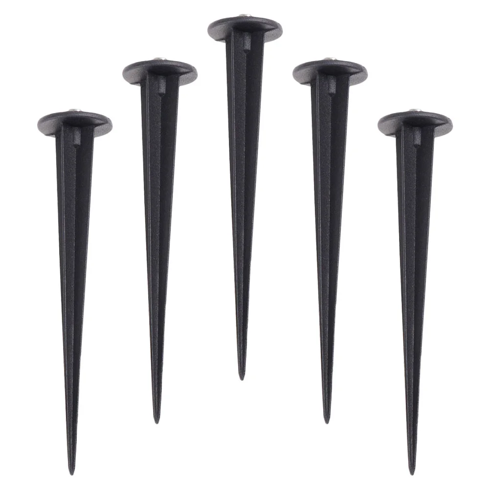 

5 Pcs Lawn Lamp Socket Ground Light Spike Outdoor Patio Lamps Plug The Accessories Aluminum Die Cast Spikes Party