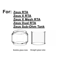3pcs replacement pyrex glass tube for geekvape zeus xzeus dualzeus x mesh coil rta tank