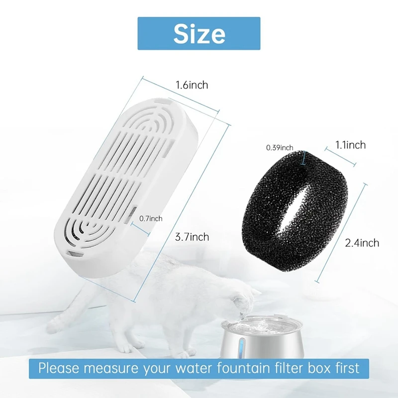 Сменный фильтр для водяного фонтана Cat: 3 + сменных фильтра из нержавеющей стали 135