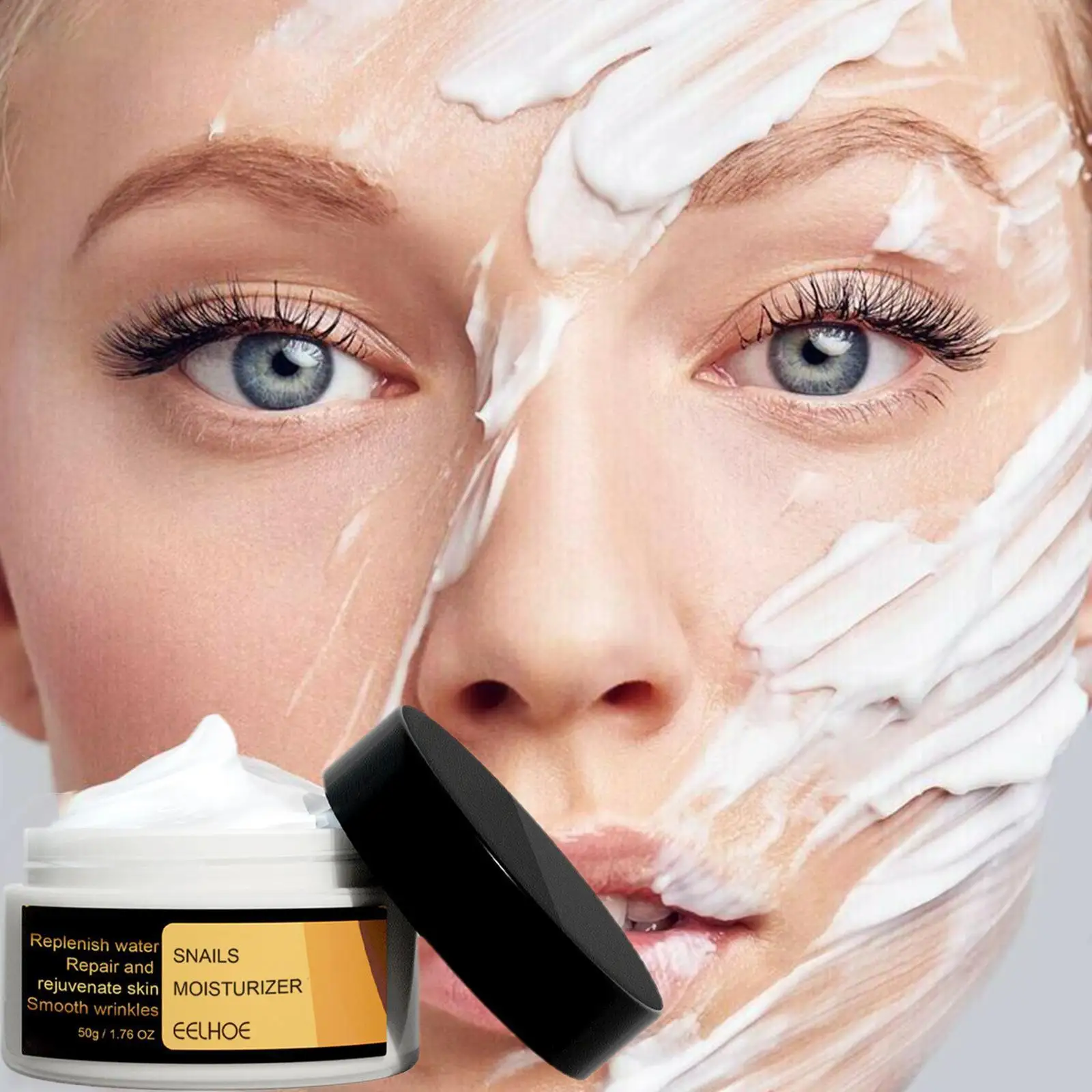 

Крем увлажняющий питательный для лица, с секретом улитки, 5 секунд