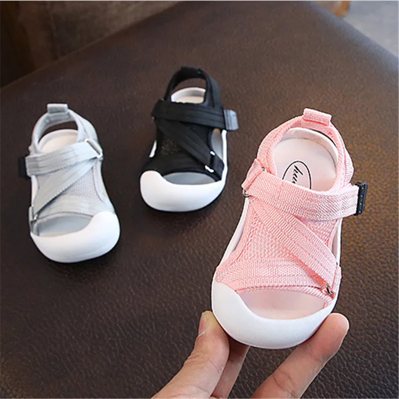 

2019 Summer Infant Toddler Shoes Baby Girls Boys Toddler Sandals Non-Slip Breathable Soft Kid Anti-collision Shoes