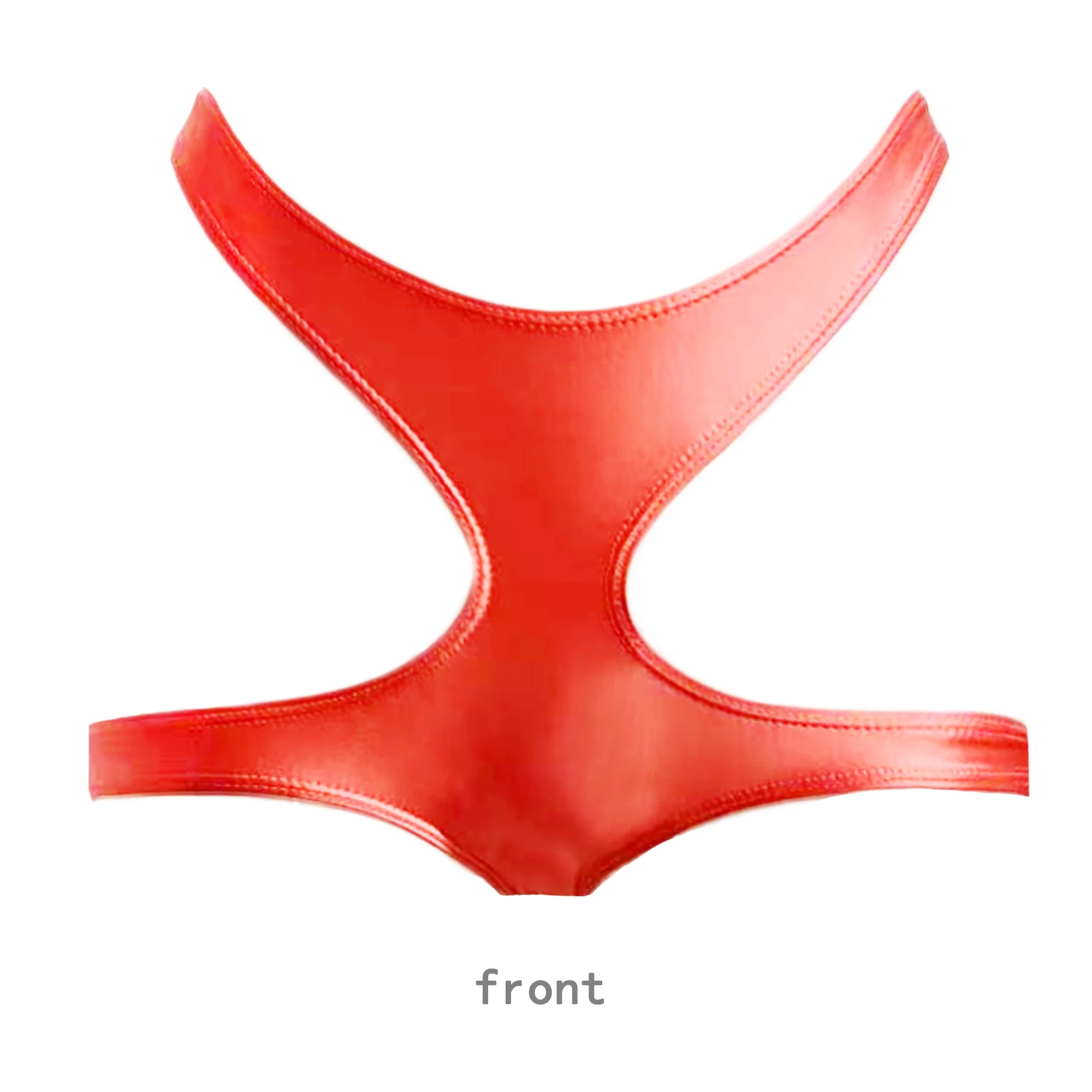 XCKNY oil glossy T-shaped bandage trousers sexy solid glossy pants bikini  high split sexy Leggings Bikini  Sports underwear