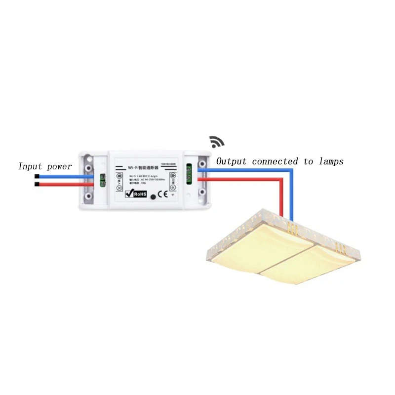 Itead Sonoff Smart Wi-Fi Switch DIY Умный беспроводной дистанционный переключатель Domotica