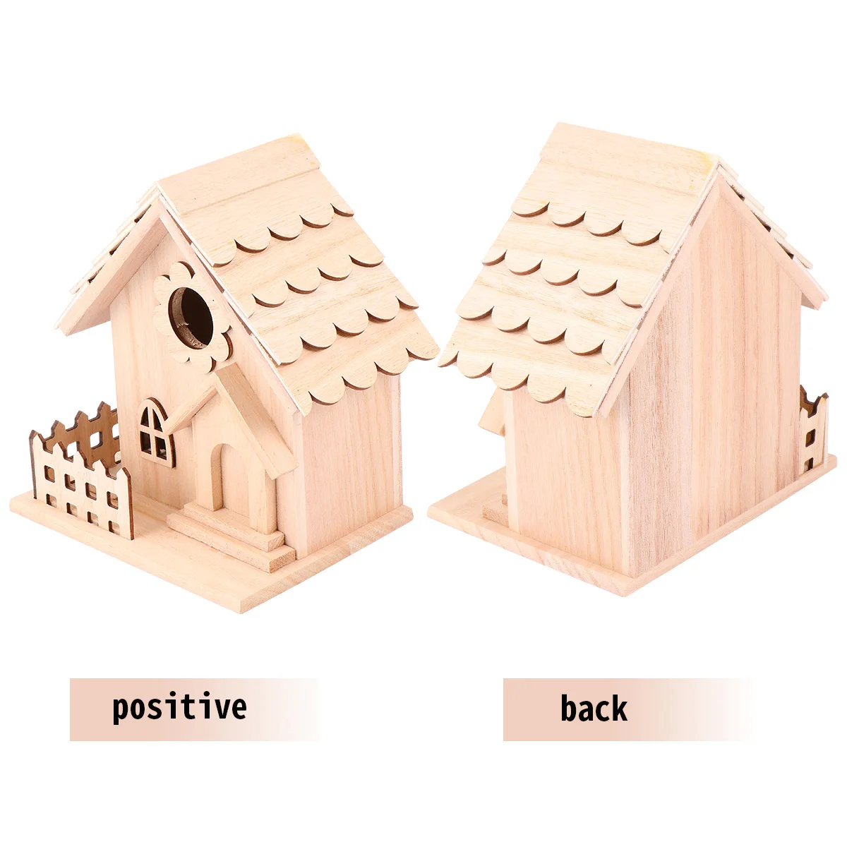 

Wood Decorative Birdhouse Creative Bird Hanging House Hollow Out Bird Nest Hut Cave for Outdoor Garden Houses and Cages