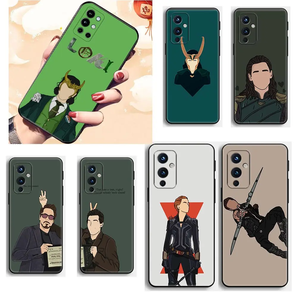 

Coque Funda Case for Oneplus 9 9R 9TR 10 Z 7 7T 8 8T Nord 2 CE N200 N100 N10 Pro 5G Capa Case Para Cover Loki No Face Art Marvel