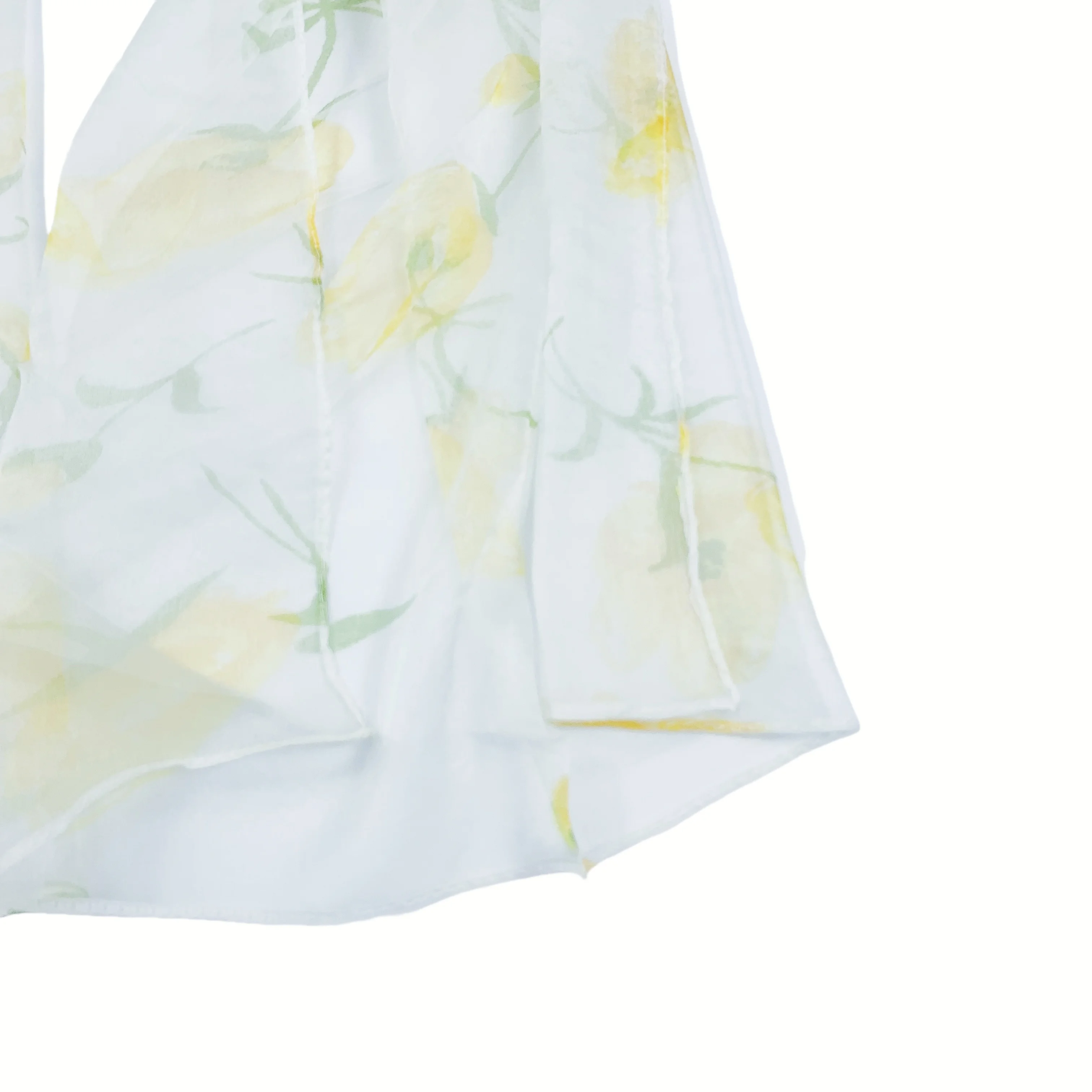 Шарф из 100% чистого шелка новые модные шарфы 50 см * 150 шейный платок Цветочный