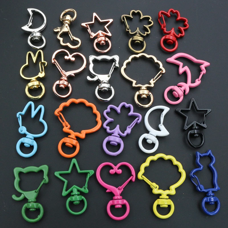 Застежки-карабины для ключей 10 шт