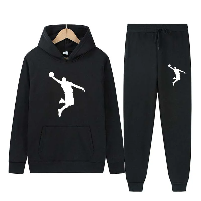 

2022New Brand Winter Men Sets 2 Piece Hoodies+Running Pants Sport Suits Casual Men/Women Sweatshirts Tracksuit Hooded Sportswear