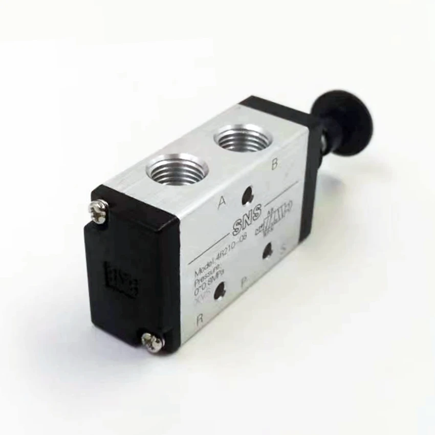 Ручной пневматический ручной вытяжной клапан серии 4R 5/2 с рычагом 4R210-08