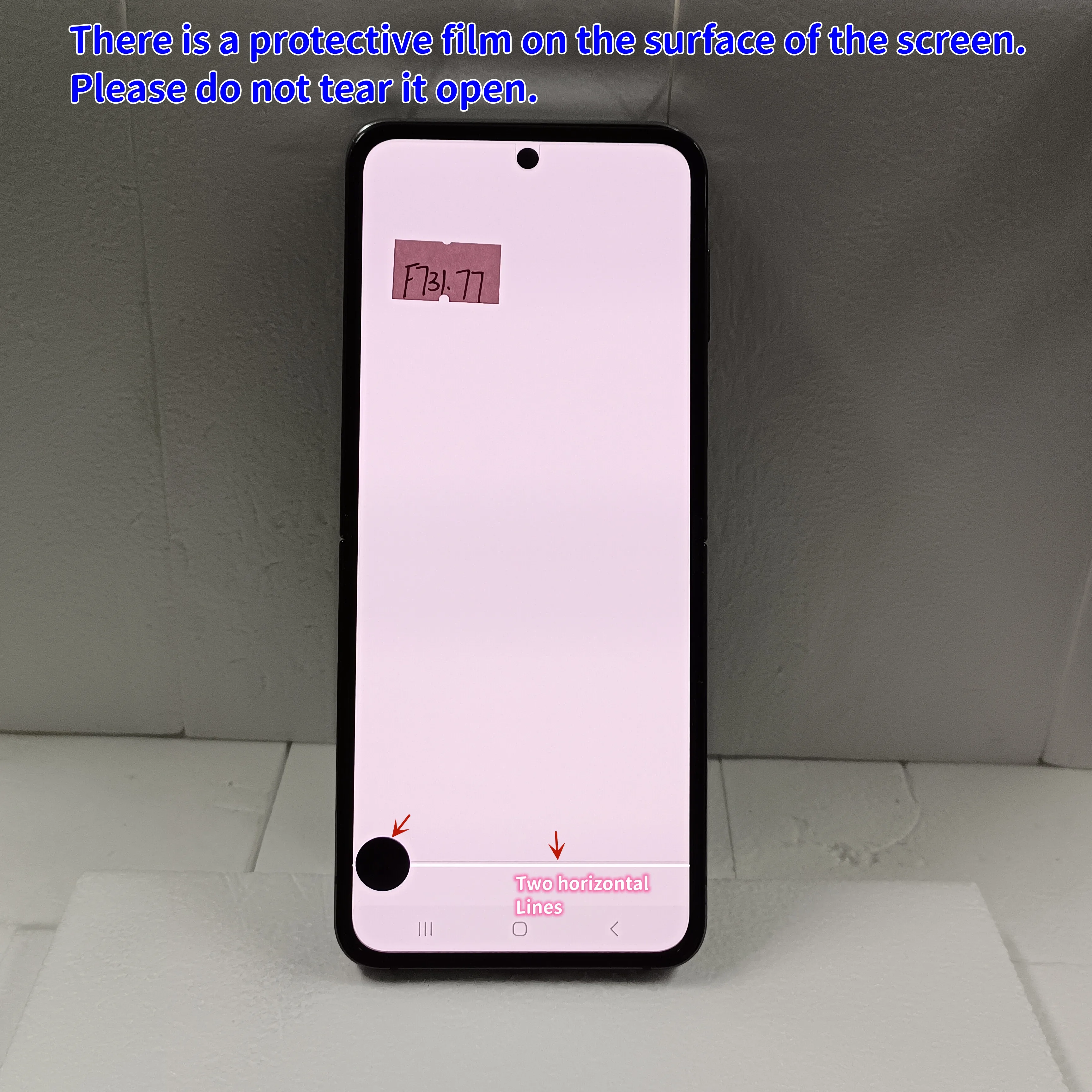 100% тест для Amoled Samsung Z Flip 5 экран дисплея F731 SM-F7310 F731U ЖК-дисплей с дефектами