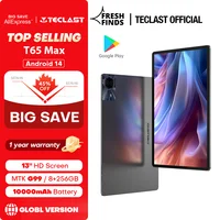 Планшет Teclast T65 Max на Android 14, экран 13 дюймов, 8 ГБ + 256 ГБ, аккумулятор 10000 мАч