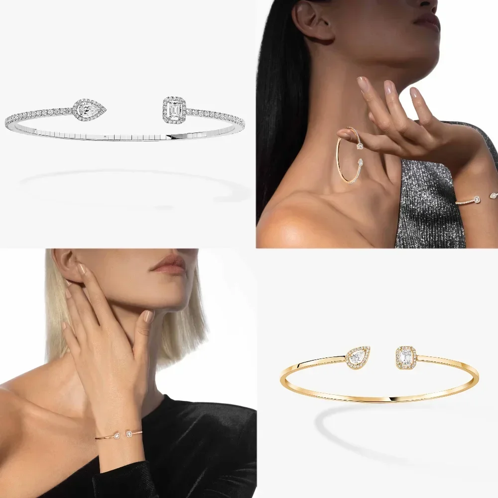 S925 gioielli di lusso braccialetto Oro moda для женщин новый роскошный классический стиль