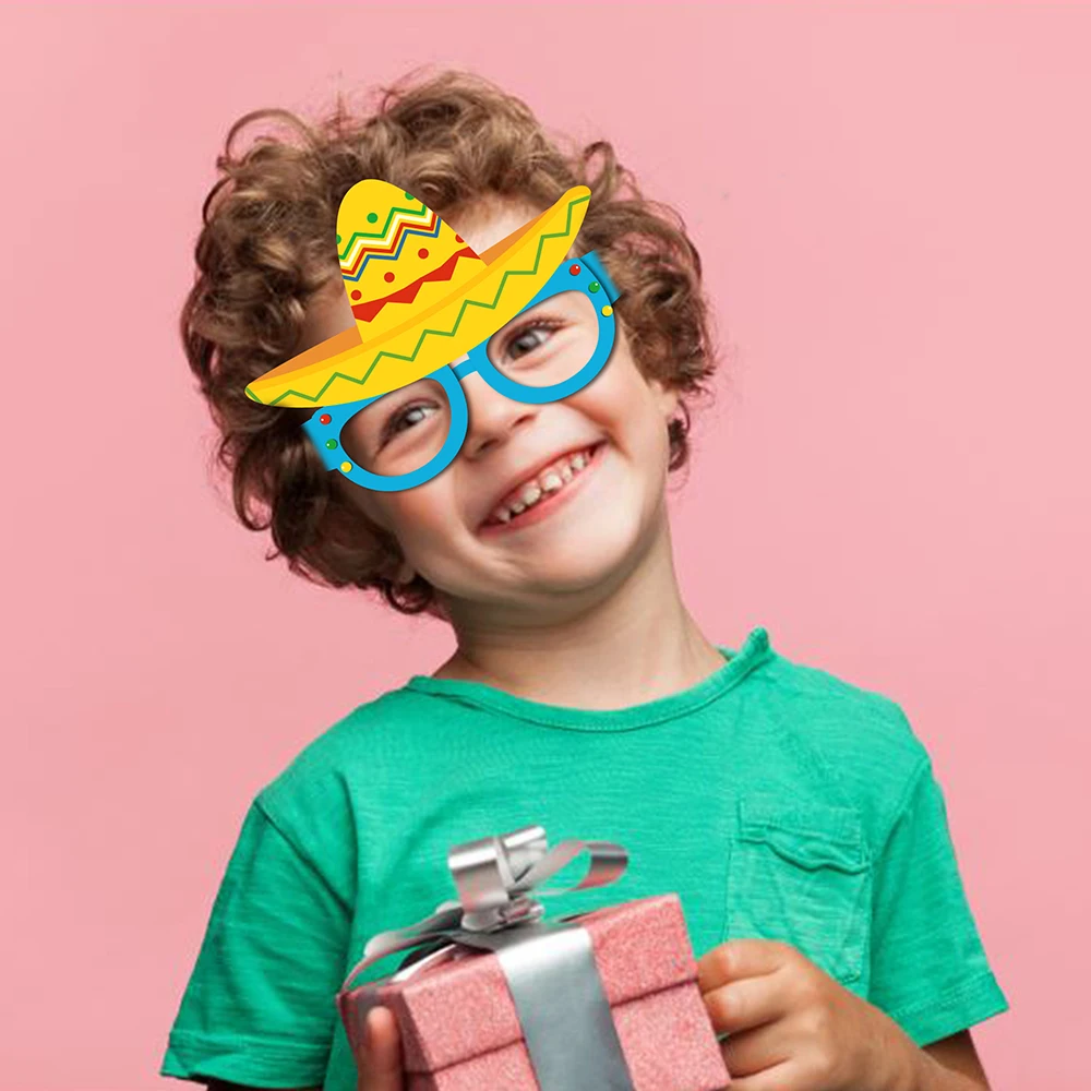 12 шт. картонные маски для очков кактус |