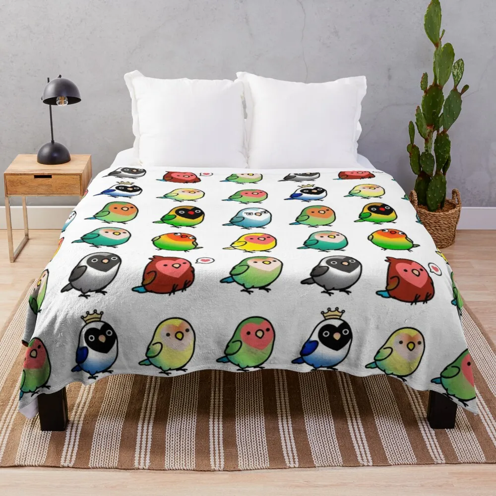 

Chubby Lovebirds Throw Blanket Blankets For Sofa Jacquard Blankets Ands Luxury Thicken Fleece Blanket Fleece Bkanket